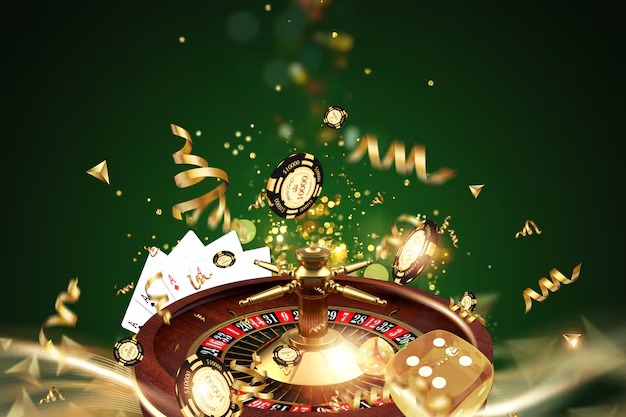 Roulette wheel spinning with betting grid displayed